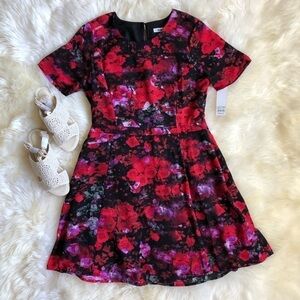 BB Dakota Floral Print Cutout Back Dress New 10